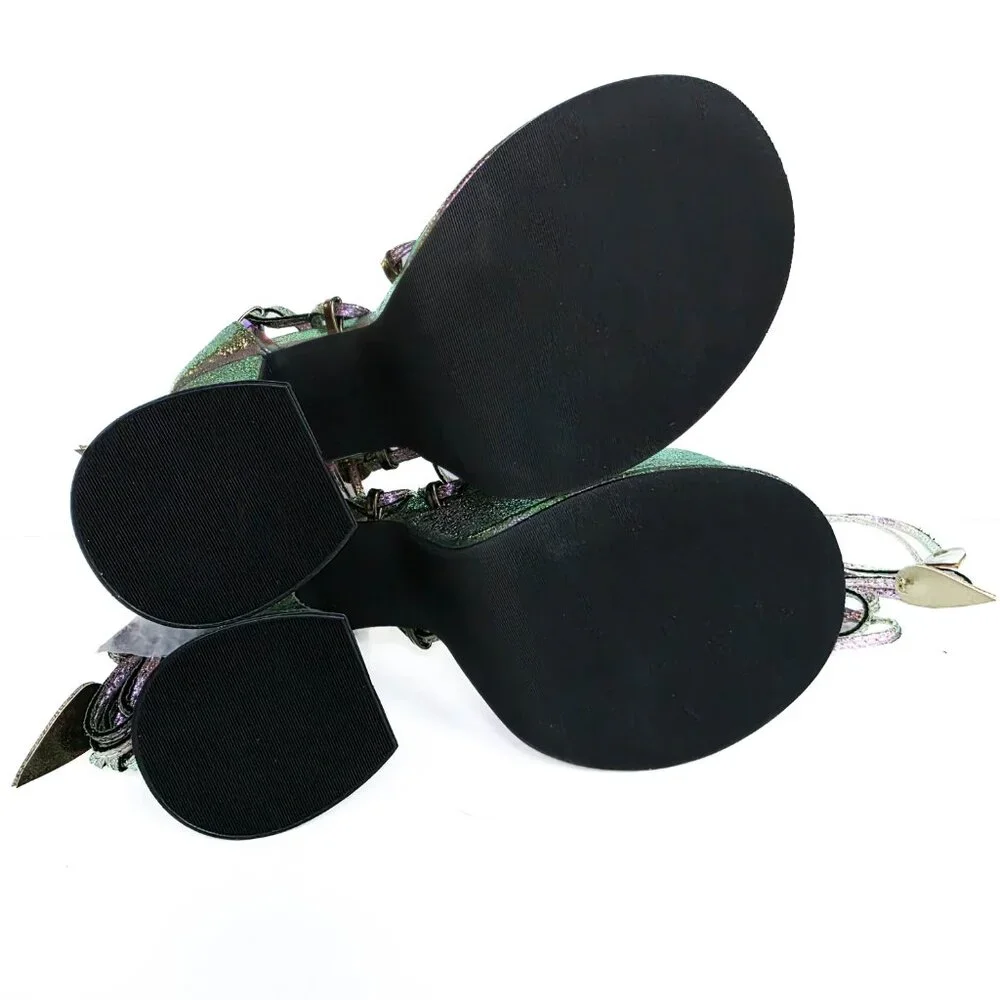 Club Exx Pixie Queen Butterfly Platform Heels Size 5 Iridescent‎ Rave Fairycore